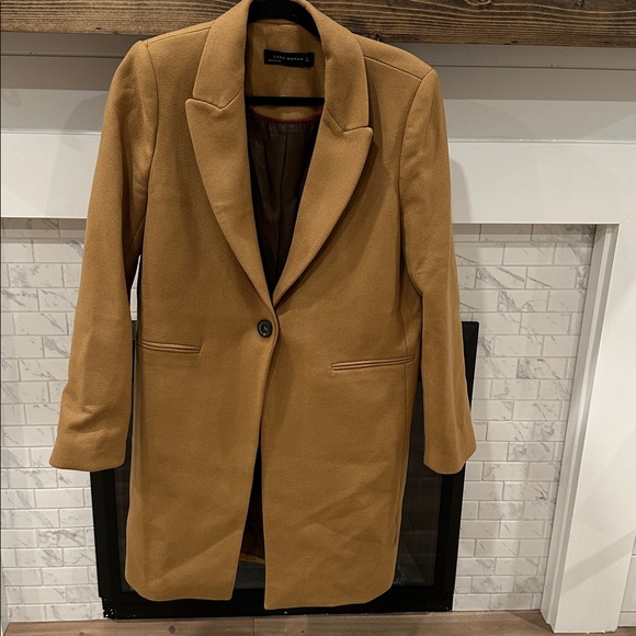 Zara women’s Camel brown Trench Coat - Picture 4 of 10